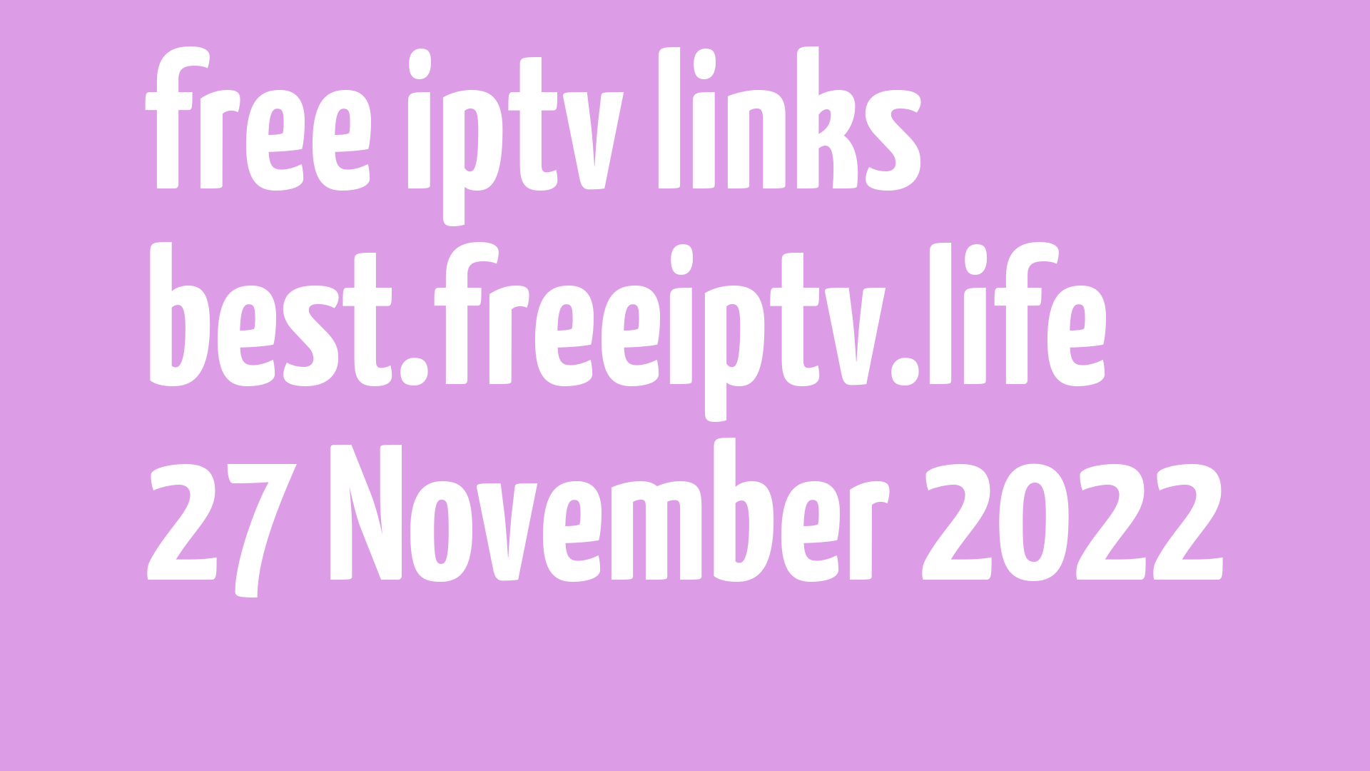 free iptv links 261122